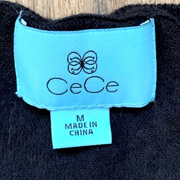 Black Button-Up Women's Top - Picture 4 of 6